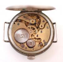 Tissot &Fils Locle ezüst karóra, Ag, br.:24gr.,  mechanikus, díszes felhúzókoronával, működik, d...