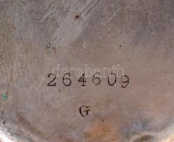 Tissot &Fils Locle ezüst karóra, Ag, br.:24gr.,  mechanikus, díszes felhúzókoronával, működik, d...