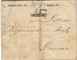 1860. DDSG fuvarlevél / Frachtbrief