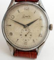 Exacto Ancre 17 rubis férfi karóra, antimagnetic, másodpercmutatós, működik, új szíjjal, d.: 35cm /E...