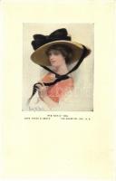 Lady with hat, The Knapp Co. Serie No. 6. s: Frank H. Desch