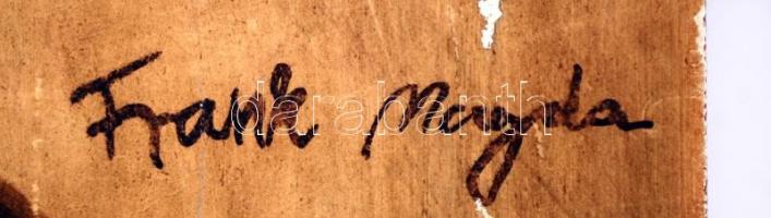 Frank jelzéssel: Izraelita férfi portré, Olaj, farost, 60x50cm