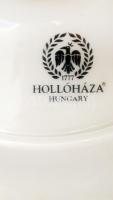 Hollóházi gyertyatartó, matricás, jelzett, hibátlan, m:14 cm