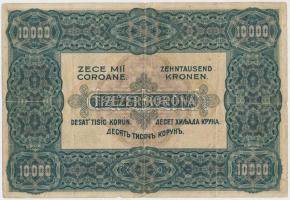 1920. 10.000K "Orell Füssli Zürich" piros sorozat- és sorszámmal T:III-