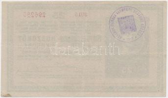 1918. 25K "3015" 3mm, hullámos hátlappal, vágáshibával, "Szolnok-Doboka Vármegye Désa...