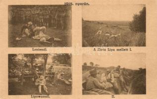 31 db RÉGI főként katonai témájú motívum lap, benne néhány fotó, vegyes minőségű / 31 old motive car...