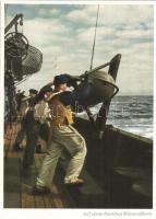 12 db német hadihajós képeslapok / 12 motive cards, warships