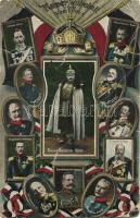 17 db RÉGI katonai témájú motívum lap, vegyes minőségű / 17 old motive cards, soldiers, mixed qualit...