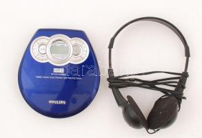 Philips EXP3200/02 hordozható MP3-CD-lejátszó, hozzá tartozó fejhallgatóval