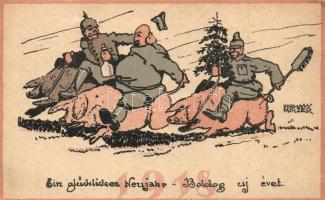 20 db főleg első világháborús katonai képeslap, vegyes minőség / 20 military postcards mainly WWI er...