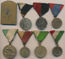 ~1920-1950. 17db vegyes érem, főleg sportérmek, sok leszakadt mellszalaggal, közte Göröntsér Greff L...
