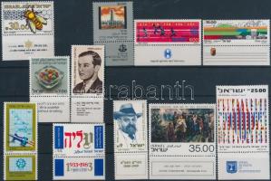 11 diff. stamps with tab 11 klf tabos bélyeg