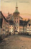 Landsberg am Lech, Hauptplatz mit Schmalzturm / main square, tower (EK)