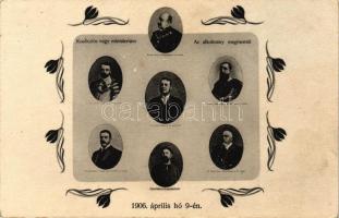 1906 Koalíciós nagy minisztérium, az alkotmány megmentői; a második Wekerle-kormány / The Hungarian Government of 1906