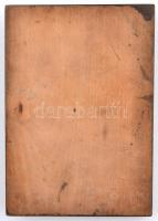 Loósz József (1908-) DN "Lenin" fém plakett fatalpon + Bajnok Béla (1937-) 1985. "Fel...