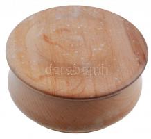 Tóth Béla (1941-) ~1990. "Népművelésért díj" Br plakett kis fadobozban (81mm) T:1-