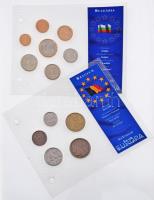 &quot;Európa utolsó pénzei&quot; 30db különféle vákuumcsomagolt forgalmi szett gyűrűs albumban T:1,2 &quot;Europe&#039;s last coins&quot; 30 different sets of coins in vacuum packing C:UNC,XF