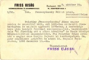 Friss Újság reklám / Hungarian newspaper advertisement s: Pólya Tibo