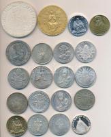 20db vegyes külföldi modern vallási témájú fém, Br, porcelán emlékérem, főleg II. János Pál pápa ábr...