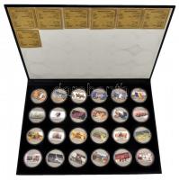 Libéria 2004. 10$ "Szabadság pillanatai" multicolor emlékpénz sorozat 24db-ja eredeti dísz...