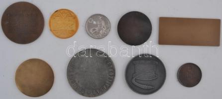 9db klf magyar vállalatokkal kapcsolatos emlékérem, közte 1975. "Elektronikus Mérőkészülékek Gy...