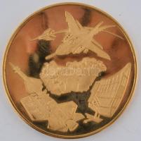 Bognár György (1944-) DN "Magyar Néphadsereg - Honi Légvédelem" aranyozott fém emlékérem e...