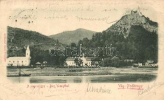 1903 Vágváralja, Vág-Podhragy, Povazské Podhradie (Vágbeszterce, Povazská Bystrica); Podrágy vár. Gansel Lipót / castle (EK)