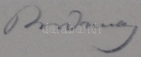 Rudnay Gyula (1878-1957): Csikós. Rézkarc, papír, jelzett, 20×15 cm