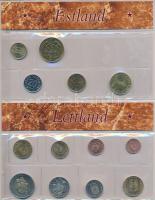 2004. "10 új  EU-tag" 10 ország forgalmi sorai albumban T:1,2 2004. "Die 10 neuen EU-Länder 2004" coin sets from 10 countries in album C:UNC,XF