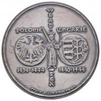 Lengyelország DN "I. Ulászló / Várnai csata" ezüstözött Br emlékérem (70mm) T:2
Poland ND ...