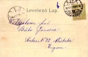 Budapest, Dunai rakpart, litho