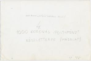 DN 3db korona bankjegy tervezet fotói, 100K és 1000K (140x97mm/159x115mm/210x140mm)