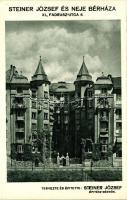 Budapest XI. Fadrusz utca 6. Steiner József és neje bérháza