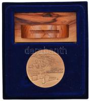 Izrael DN "Jeruzsálem" Br emlékérem fa tartóval eredeti tokban (59mm) T:1
Israel ND "...