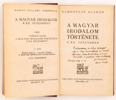 Schöpflin Aladár: A magyar irodalom története a XX. században. Bp., 1937, Grill Károly Könyvkiadóvál...