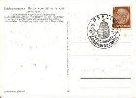 Horthyt Adolf Hitler fogadja Kielben / Reichsverweser von Horthy vom Führer in Kiel empfangen; Verla...