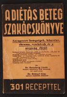 Rosenberg László dr.: A diétás beteg szakácskönyve. Anyagcsere betegségek, köszvény, rheuma, vesekövek és a sárgaság diétái. II. kötet. 301 recepttel. Budapest, é.n., Novák. Kissé viseltes kiadói papír kötésben.