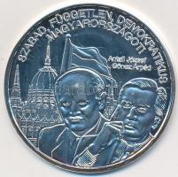 DN "Nemzetünk nagyjai - Rendszerváltók" Ag emlékérem tanúsítvánnyal (10,37g/0.999) T:PP