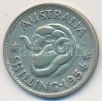 Ausztrália 1954. 1Sh Ag "II. Erzsébet" T:2-,3 Australia 1954. 1 Shilling Ag "Elizabeth II" C:VF,F