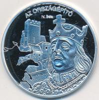 DN "Nemzetünk nagyjai - IV. Béla" Ag emlékérem tanúsítvánnyal (10,37g/0.999) T:PP