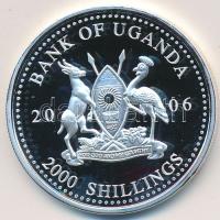 Uganda 2006. 2000Sh Ag "A labdarúgás halhatatlanjainak csarnoka - Anglia 1980-as évek/Gary Lineker" (25,07g) T:PP enyhe felületi karc Uganda 2006. 2000 Shillings Ag "Hall of Fame of football - England 1980s/Gary Lineker" (25,07g) C:PP slightly scratched