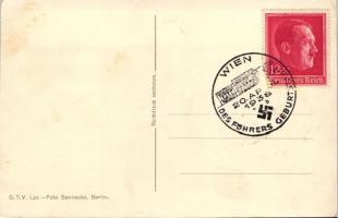 Adolf Hitler, Foto Sennecke, Berlin '1938 Des Führers Geburtstag, Wien' So. Stpl