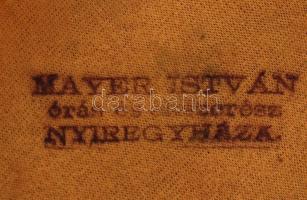 Desszertes evőeszköz készlet, ezüst nyéllel, jelzett, Ag, br.:290gr, díszdobozban