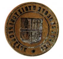 cca 1900 "Szabolcs megye utbiztosi pecsétje" köriratú pecsétnyomó, Szabolcs megye címeréve...