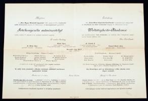 1897 Meghívó a "Bécsi Magyar Műkedvelők Egyesületének" a Continental szálló dísztermében t...
