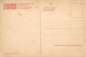 A hómezőkön, a Képes Újság felvételei; hátoldalán Lysoform reklám / WWI military card, soldiers, win...