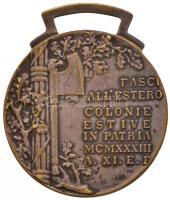 Olaszország 1933. "Roma / Fasci all'Estero colonie estive in patria MCMXXXIII A.XI.E.F.&qu...