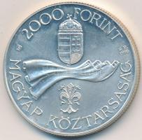 1996. 2000Ft Ag "50 éves a Forint" T:BU Adamo EM144