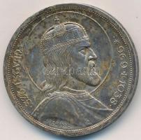 1938. 5P Ag "Szent István" T:2 patina
Adamo P8.1
