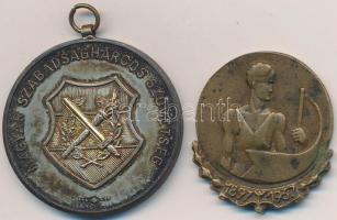 1937. "Műegyetemi Athlétikai és Football Club 1897" Br díjérem (40mm) + 1949. "Magyar...